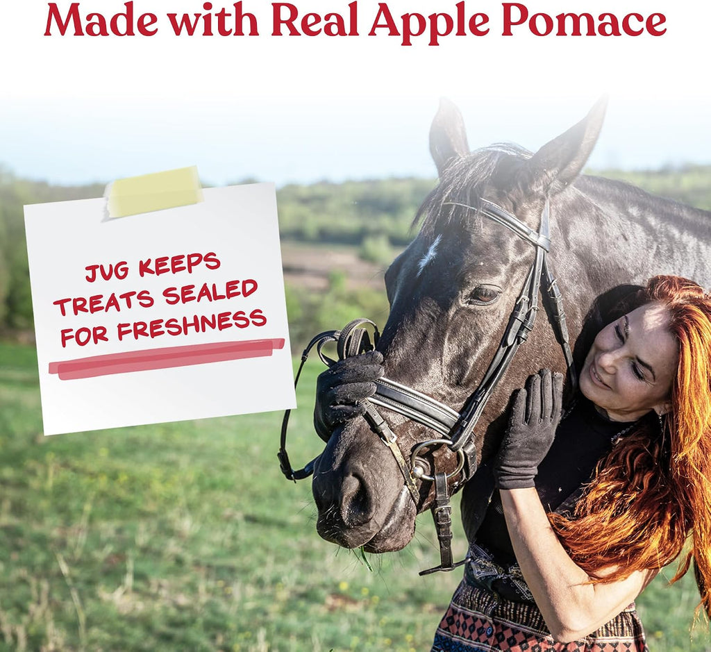 Tasty Delights Horse Treats, Apple & Oat Flavor, 3 lb Tub