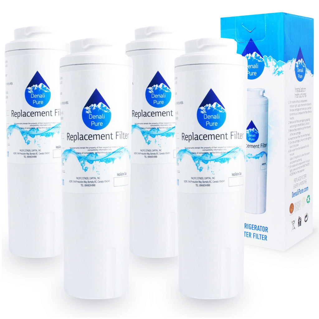 4-Pack Replacement for KitchenAid KFXS25RYMS4 Refrigerator Water Filter