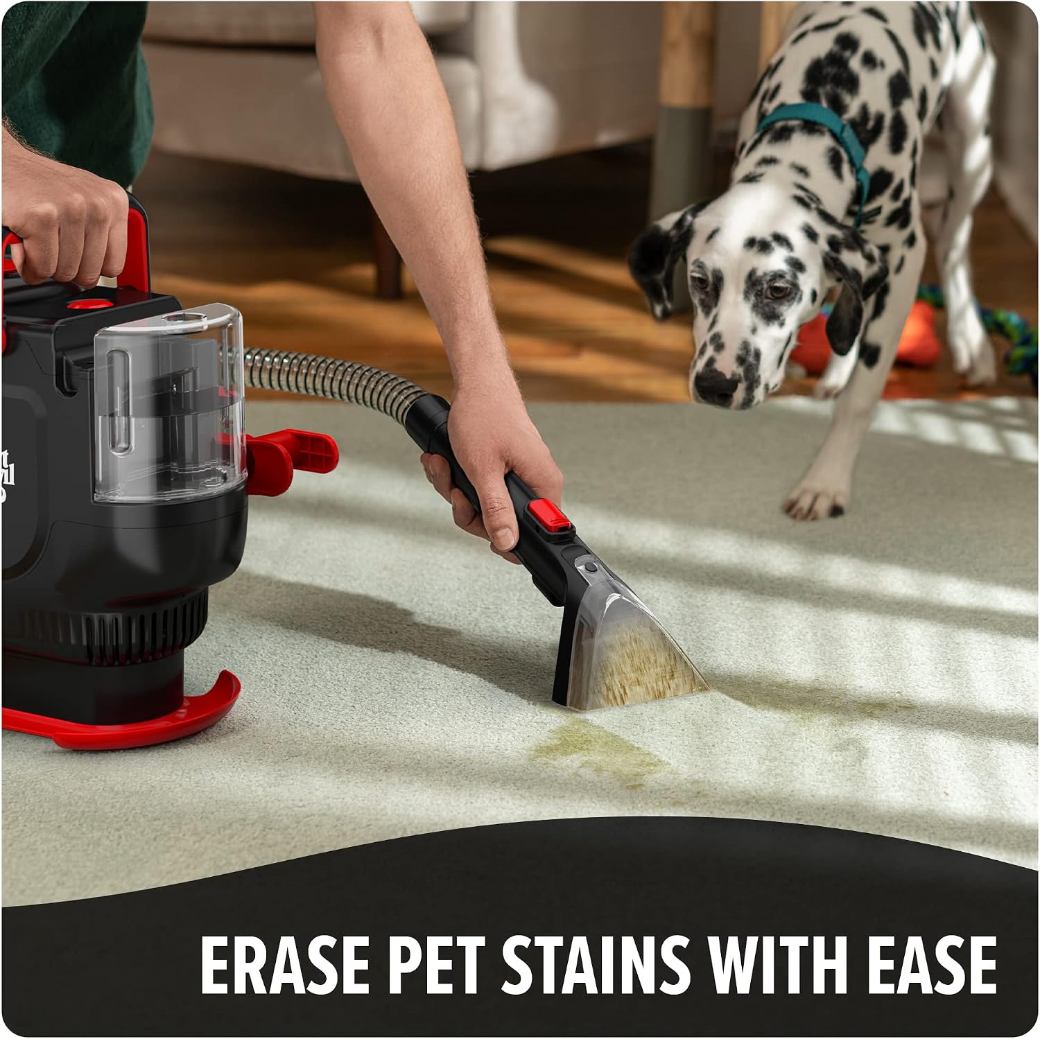 Portable Spot Cleaner Machine for Carpet and Upholstery | Powerful Suction Spot Cleaning Machine with Versatile