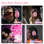 Shooting Ear Protection, Noise Reduction Ear Muffs, Pink