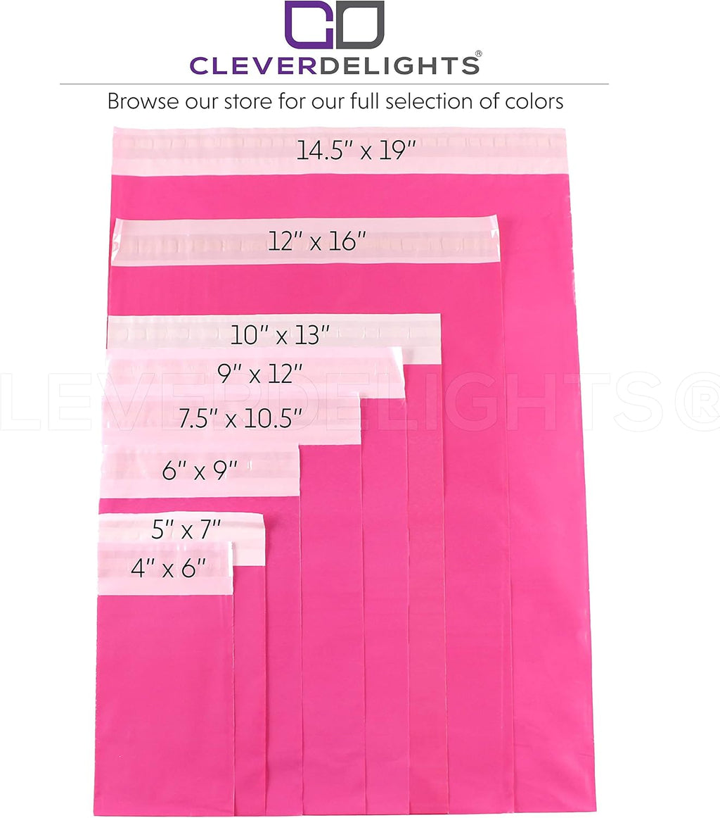 19" x 24" Hot Pink Poly Mailers - 100 Pack