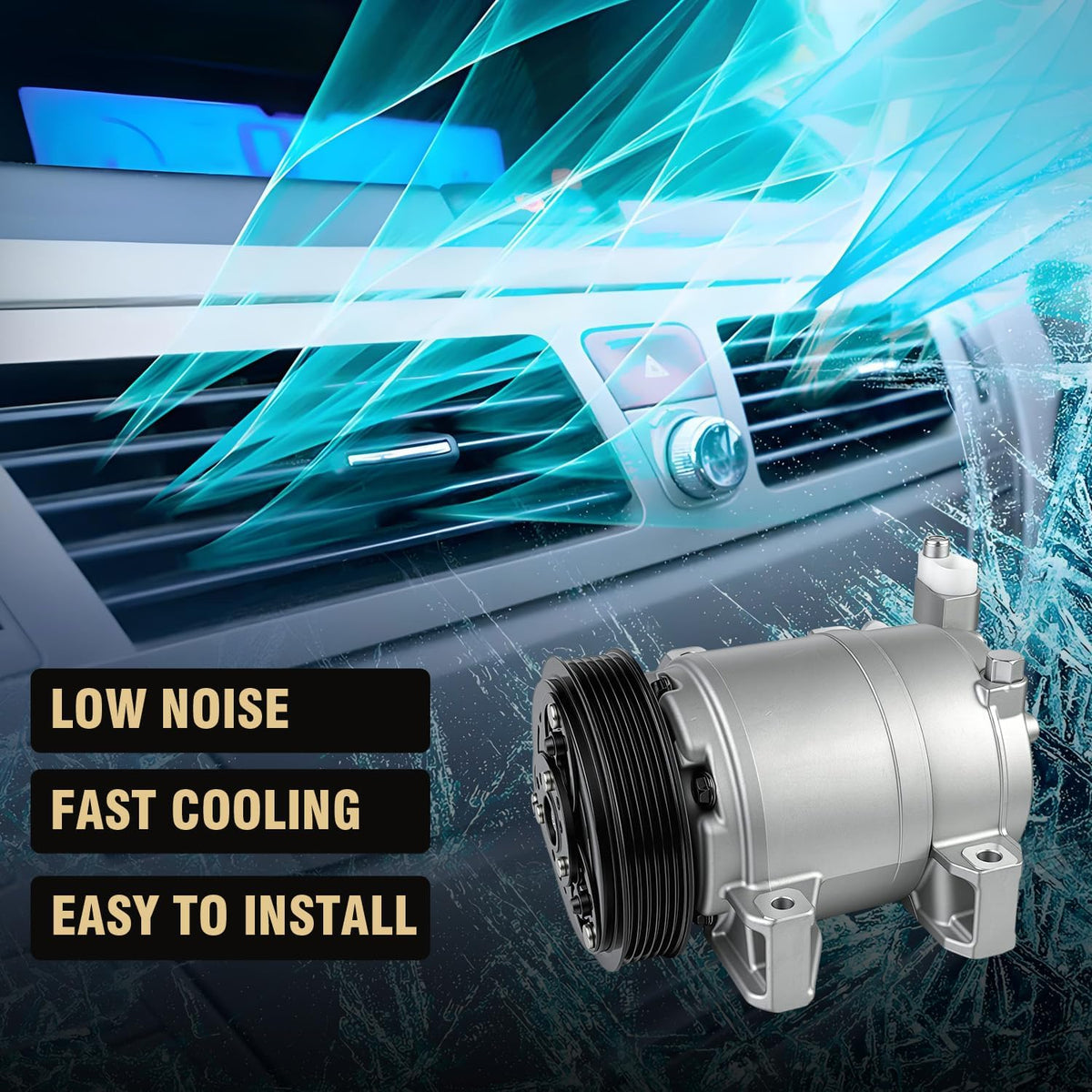 AC Compressor Fit for Nissan Altima 2002-2006 2.5L, CO 10778JC