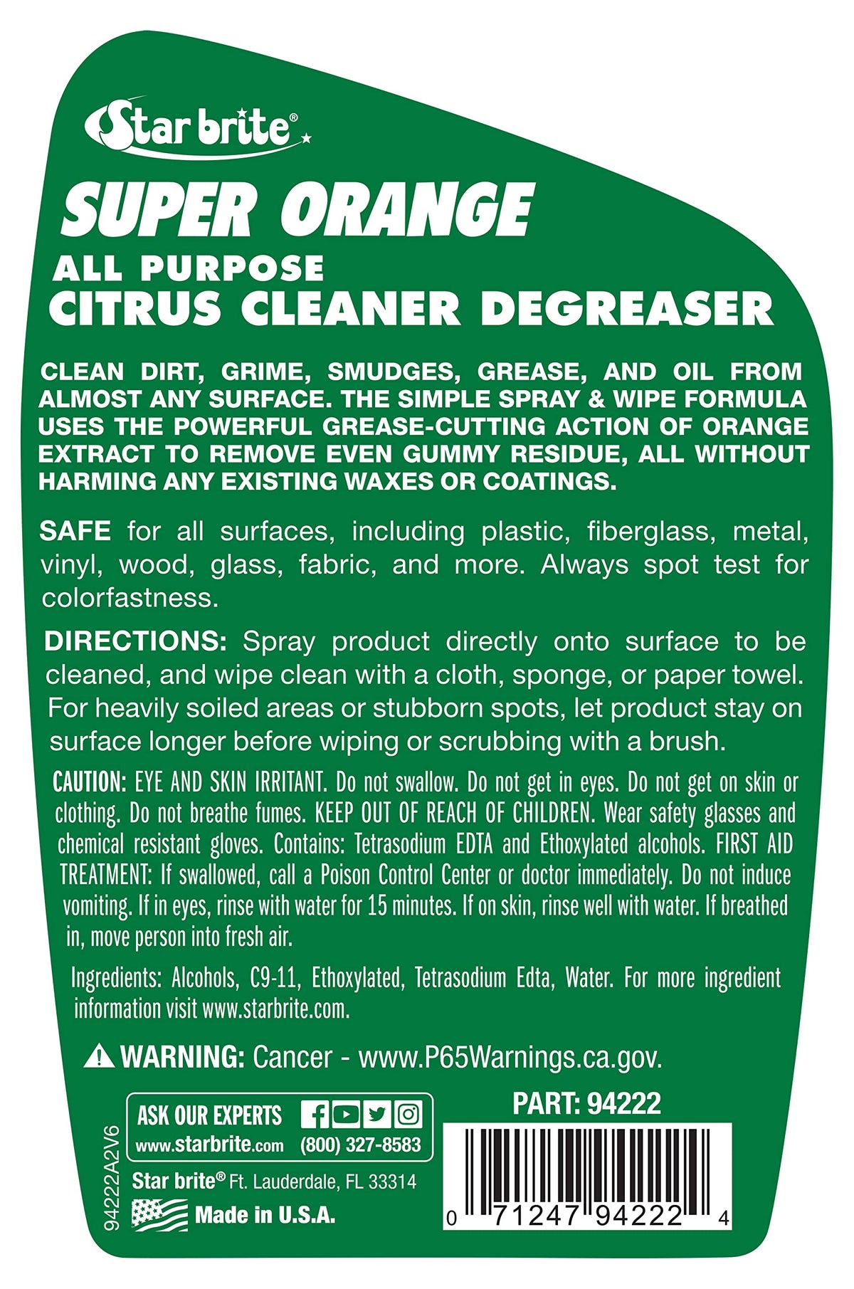 Orange Cleaner Degreaser All-Purpose Citrus