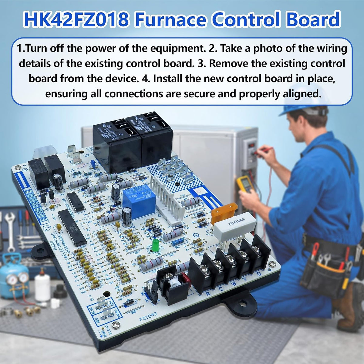 HK42FZ018 Furnace Control Board Replacement for 1172550 CEPL130590-01