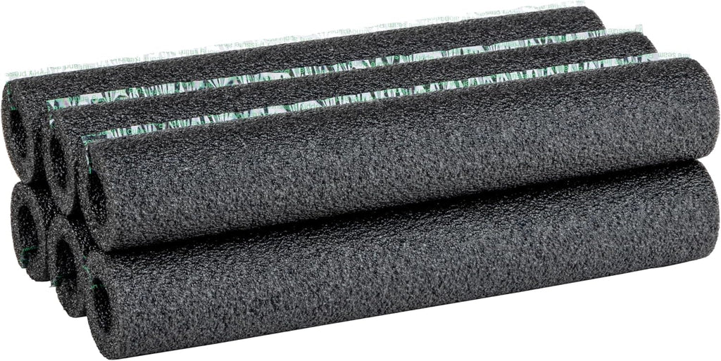 Foam Pipe Covers, Pipe Insulation Foam Tubes for Hot and Cold Water Pipes, Pre Slit and Self Sealing Adhesive Edge