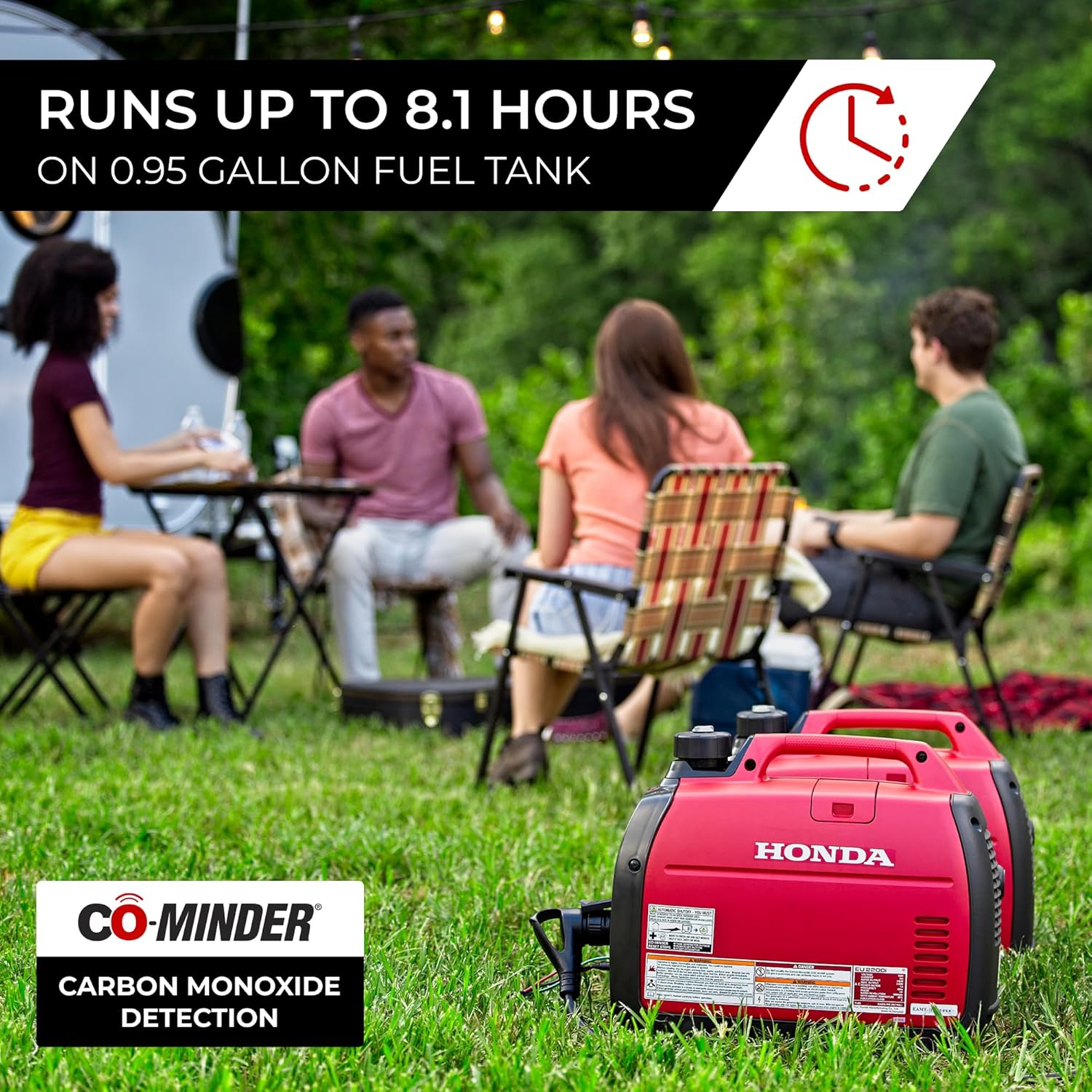 EU2200i Companion 2200 Watt Inverter Generator (EU2200ITAN1) | Super Quiet 120V Gas Powered Portable Generator for