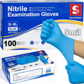 Medical Exam Glove, Gloves Disposable Latex Free, Powder Free | 5-Mil, Blue Nitrile Gloves, Food Safe Gloves, Cooking