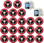 Wireless Pager Calling System Restaurant Guest Paging System Wrist Watch Receiver and Call Button Transmitter 433Mhz