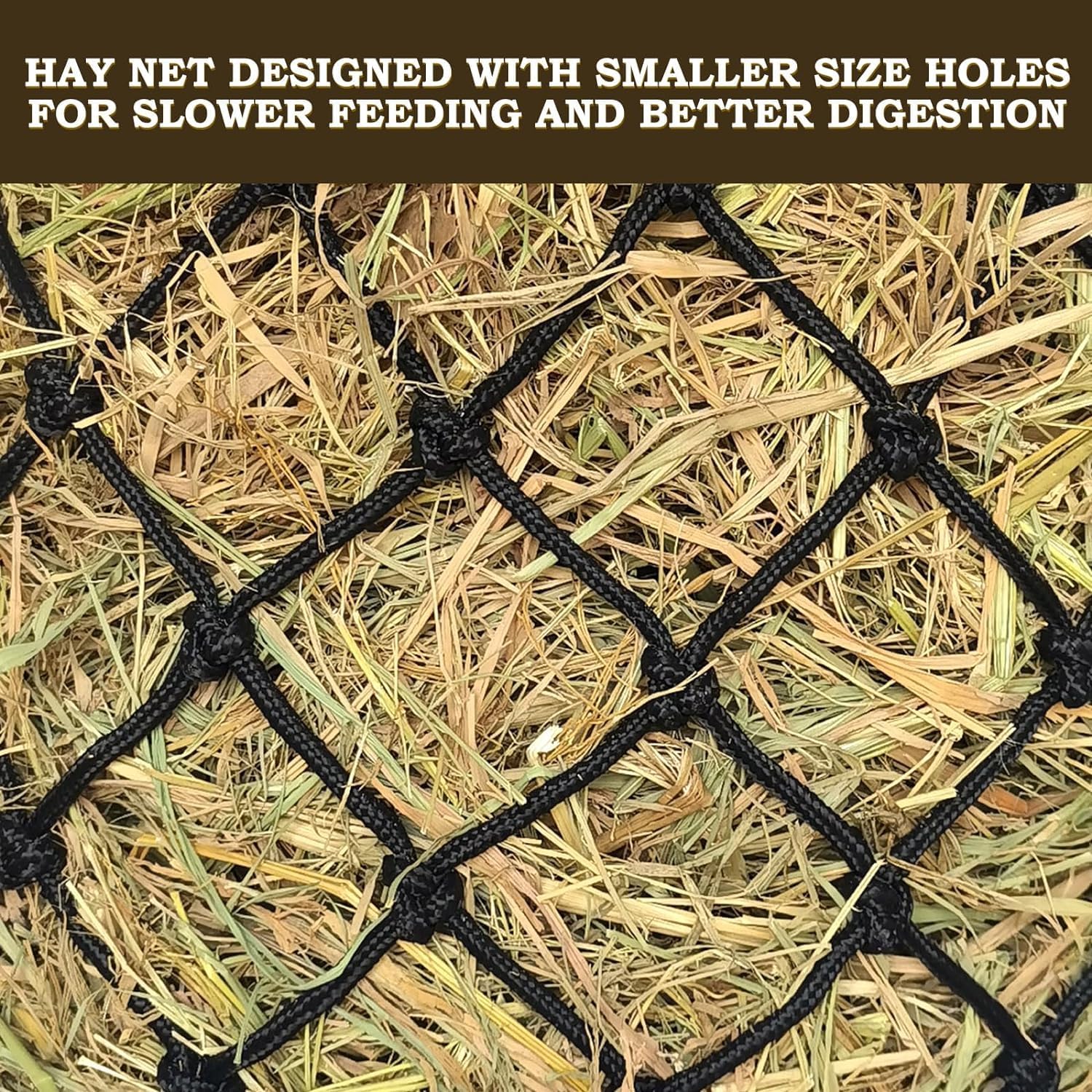 Hay Net for Horses,Slow Feed Hay Bag for Horses Goat Sheep