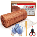 5 Inch×20 ft Copper Mesh Rodent Control, 100% Pure Copper Barrier