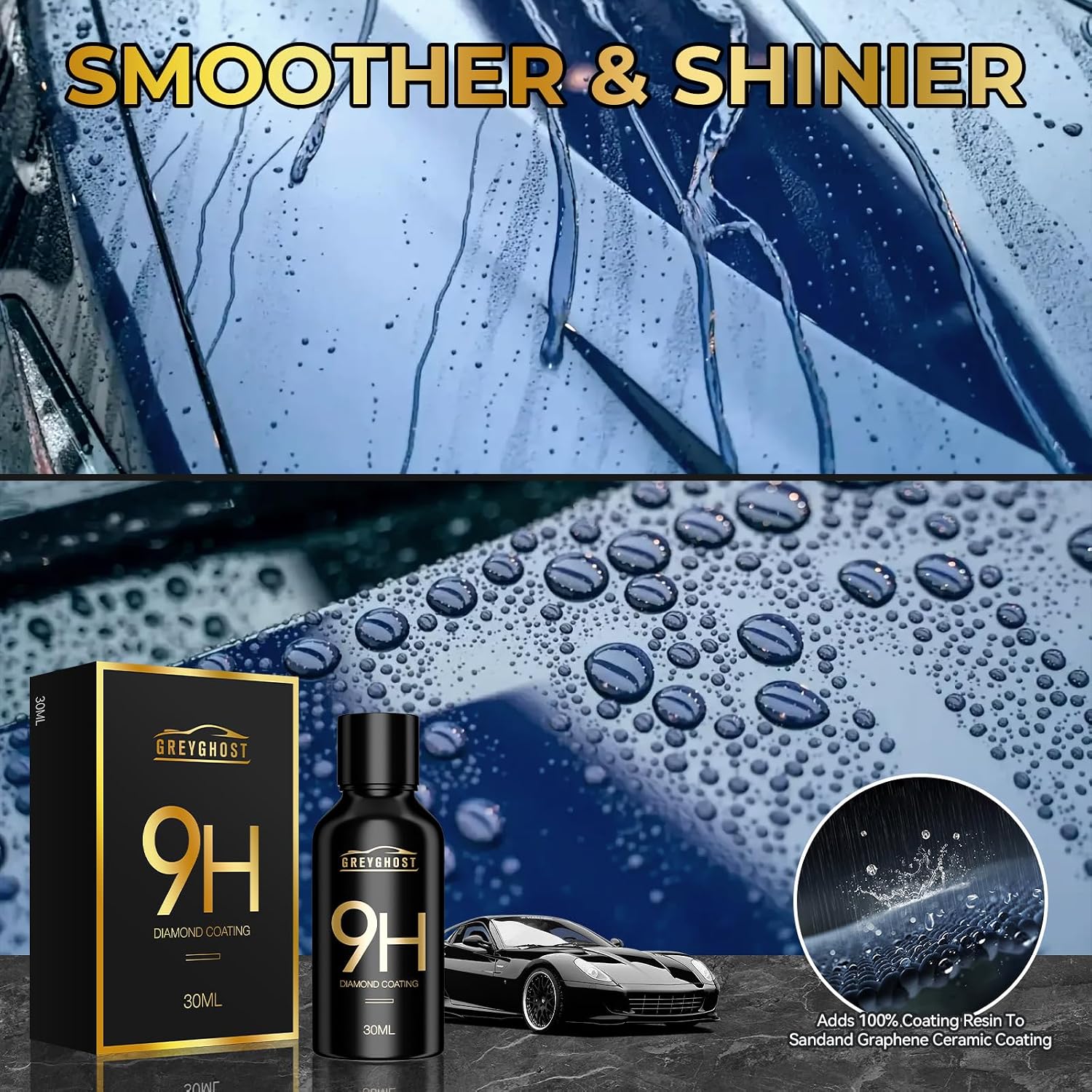 Mr Fix 9h Nano Coating Kit Super Ceramic Car Coating Hydrophobic, Car Paint Protection Anti Scratch Glass Coat, High