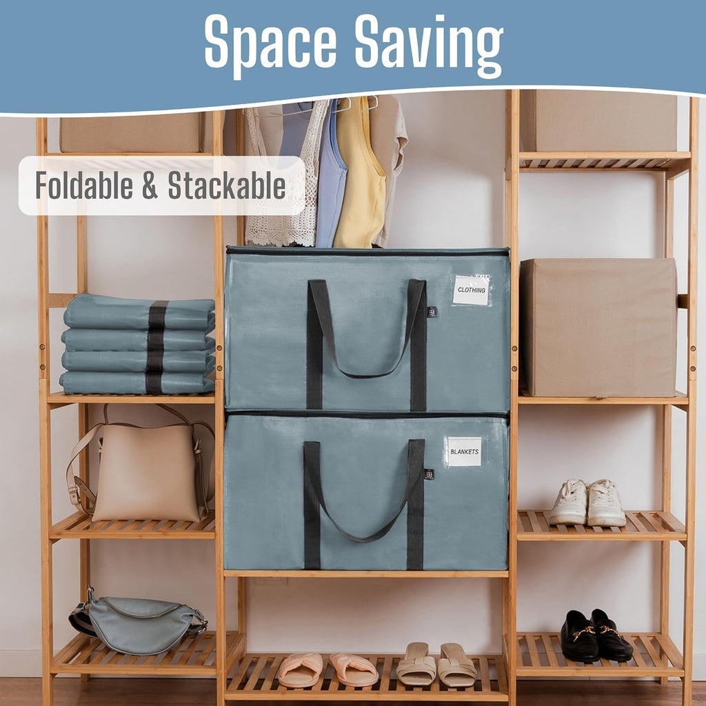 4 Pack Heavy Duty Moving Bags, Extra Large Moving Boxes Alternative