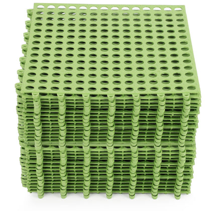 Interlocking Drainage Tiles, 50pcs Non-Slip Splicing Drainage Mats