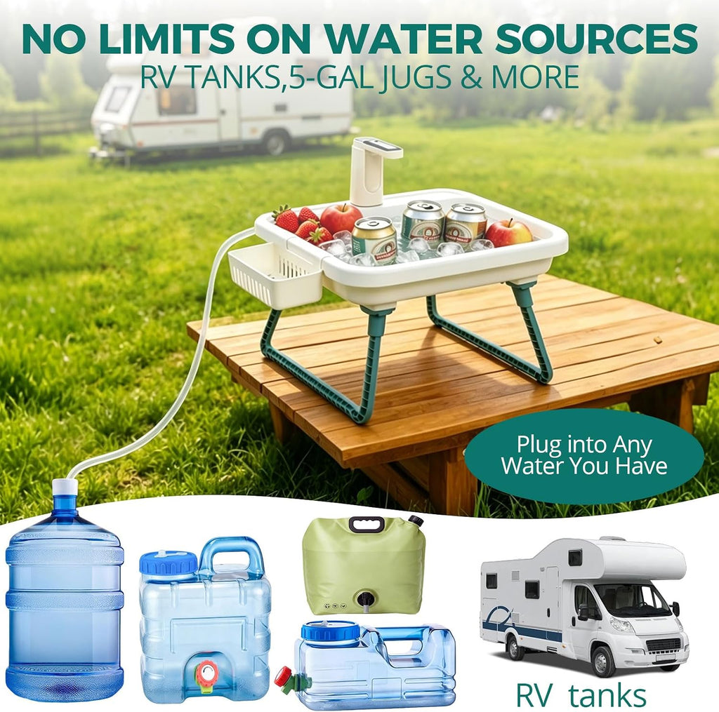 Portable Sink Hand Wash Station, Camping Sink