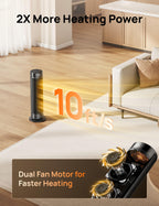 Space Heater for Indoor Use, Quiet Heaters for Large Room