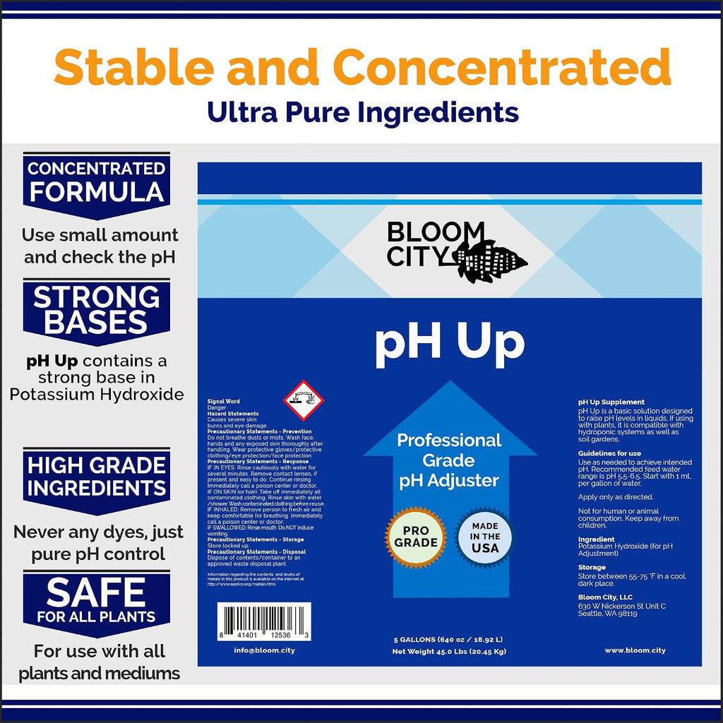 Professional pH Up Liquid Fertilizer, Quart (32 oz)