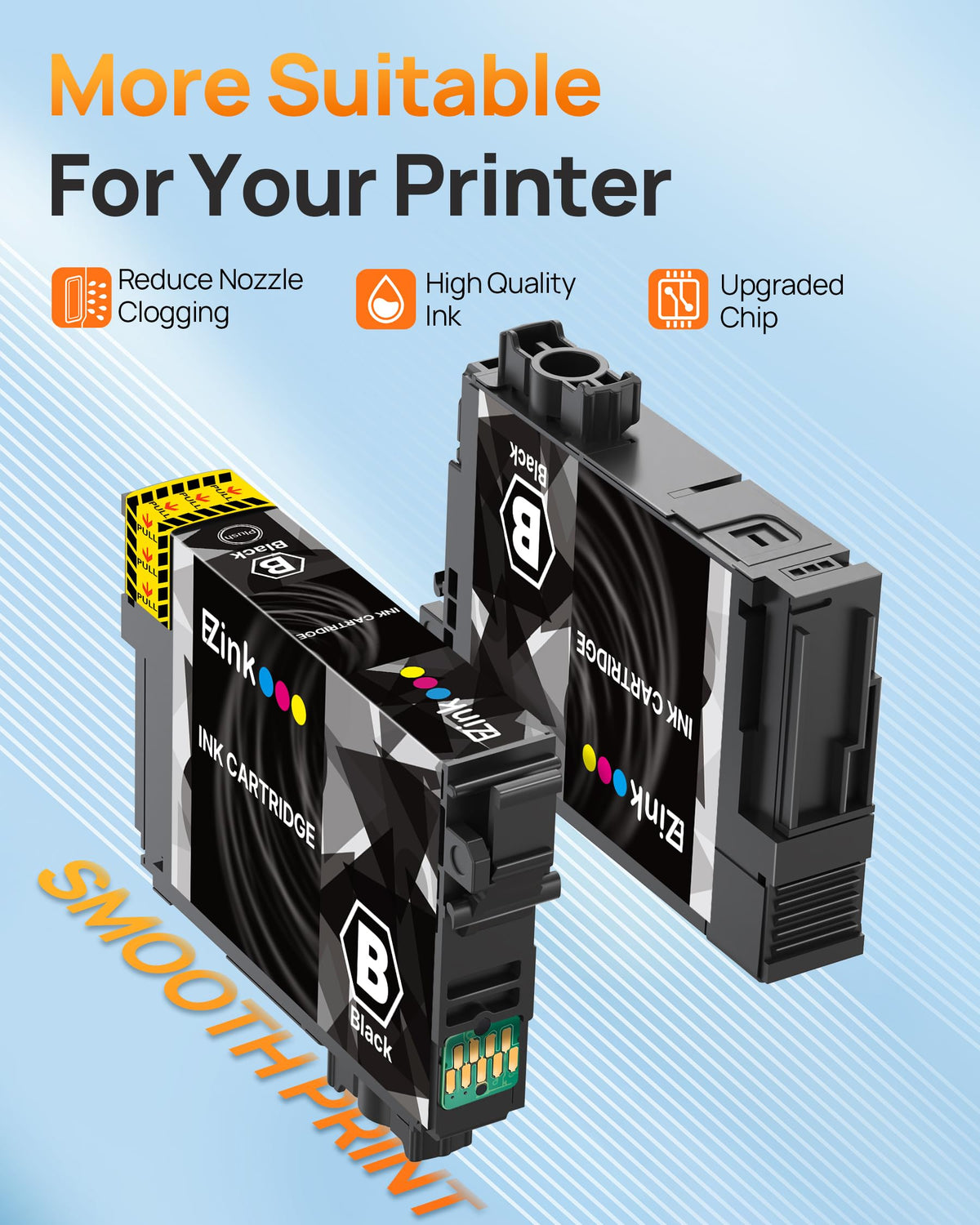 Remanufactured Ink Cartridge Replacement for Epson 252XL(4 Black)