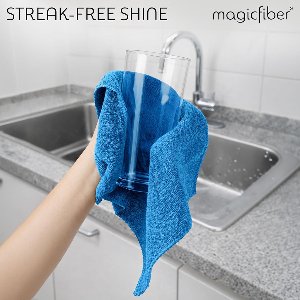 Microfiber Cleaning Cloth - Higher Quality, Larger Size - Micro Fiber Cloth for Cleaning Rags, Dust Cloths, Kitchen