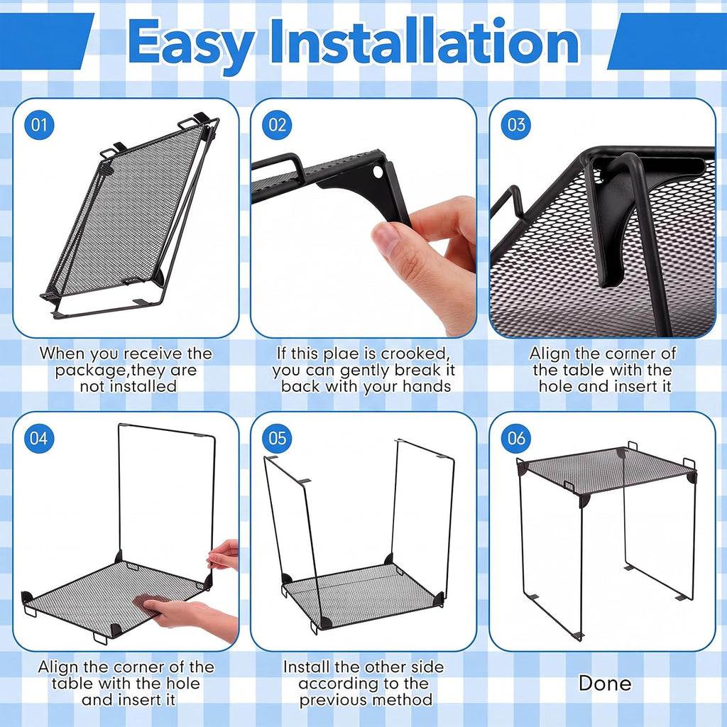 7 Pcs Black Locker Organizer Accessories Kit, Back to School Essentials Includes Cloud Mirror, Whiteboard, Dry Erase