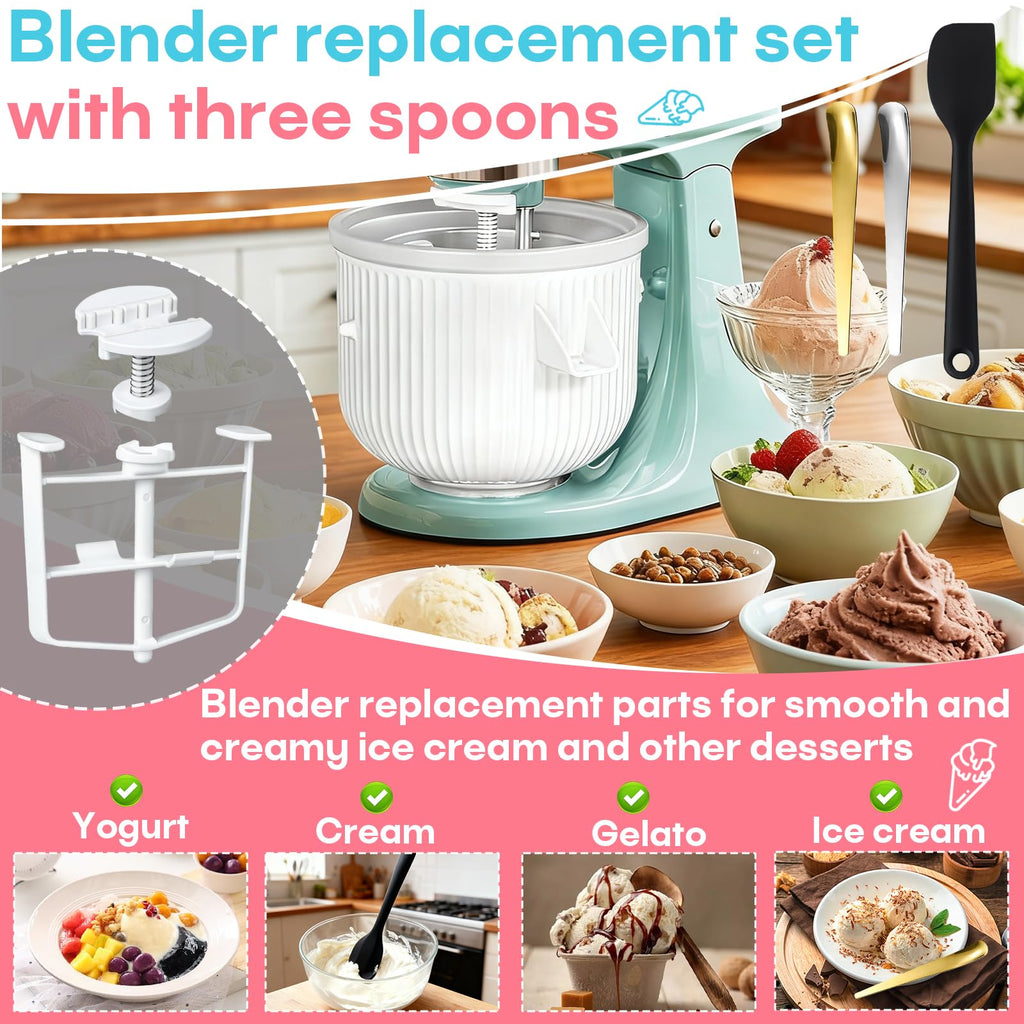 Ice Cream Attachment Compatible with KitchenAid Stand Mixer