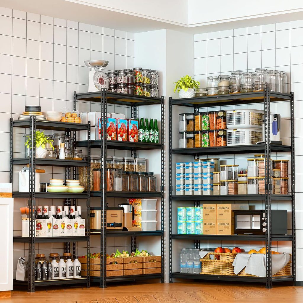 5-Tier Heavy Duty Storage Shelving Unit, 2000 lbs Capacity, Adjustable Metal Utility Shelf, 35" L x 16" W x 73" H for