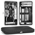 Manicure Pedicure Kit, Nail Clipper Tools Set Exra Thick Personal Care Women’s Grooming Kit Christmas Gifts for Men