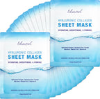 20-Pack Collagen Face Mask with Hyaluronic Acid, Vitamin C, Peptide
