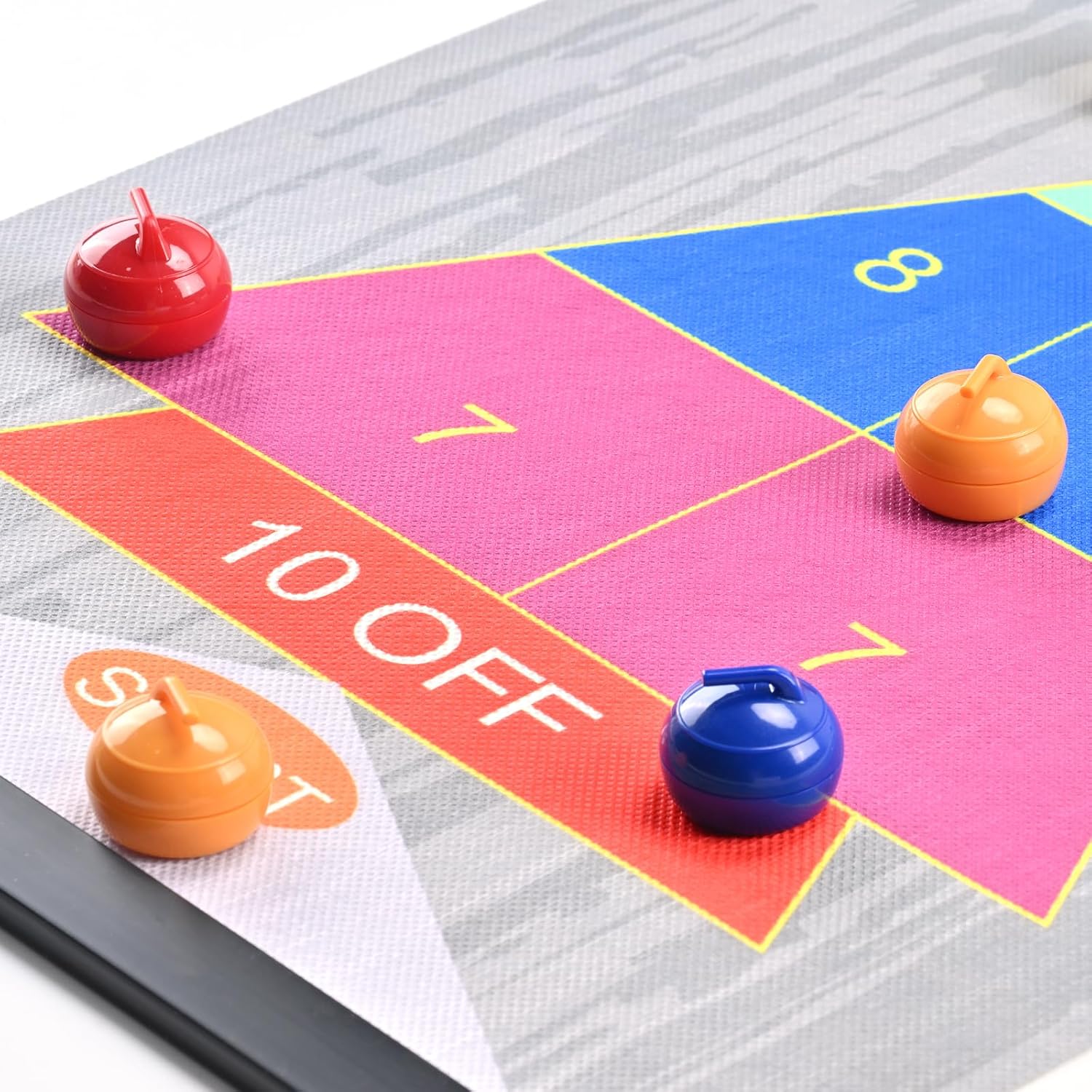 Mini Shuffleboard Replacement Pucks Rollers Curling Accessories 2-4 Color | 8-16 Pack Tabletop Equipment 1 inch/ 26