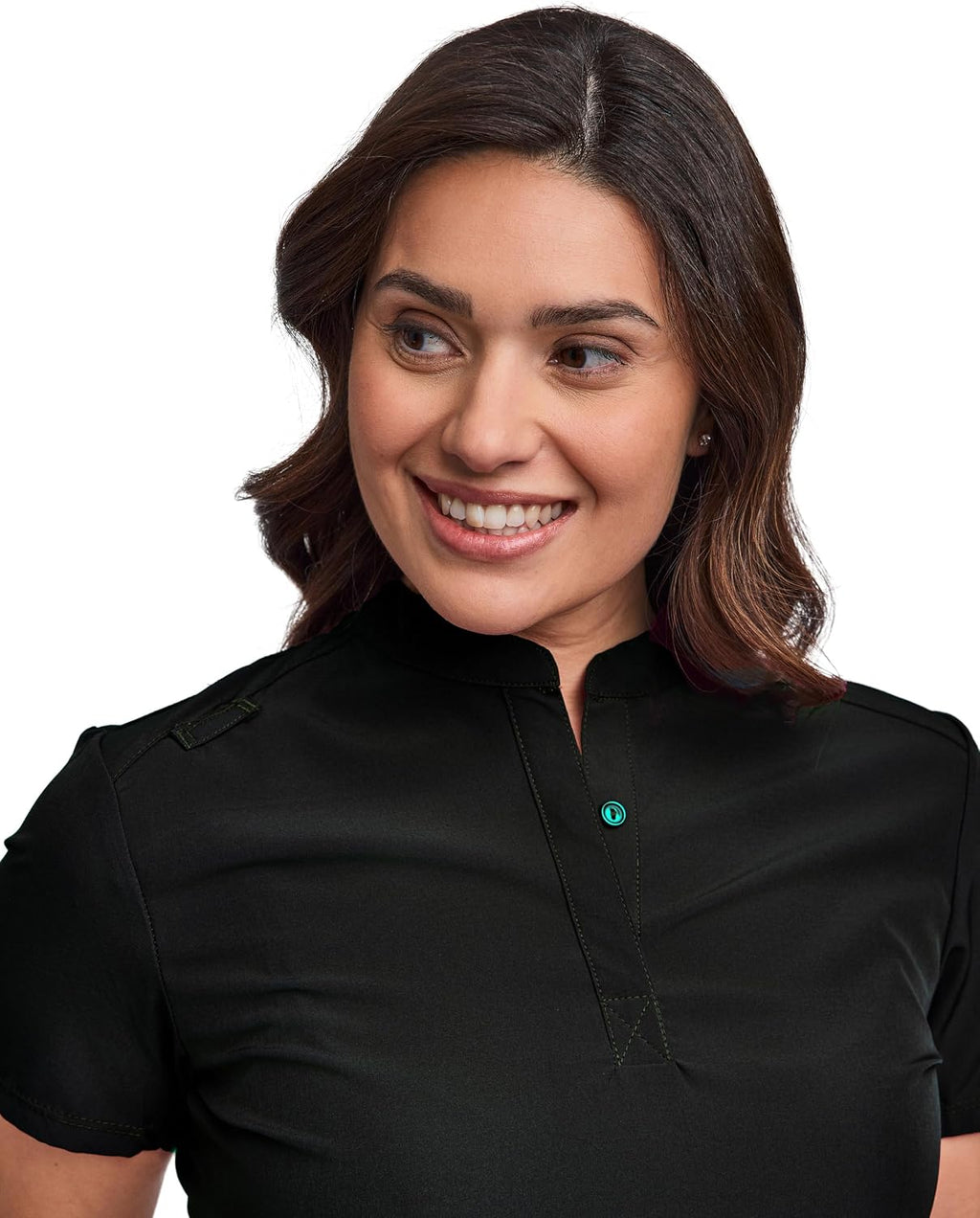 Scrubs for Women Scrub Set - Slim Fit Jogger Pant and Mandarin Collar Tuck-In Top, Easy Care Uniform