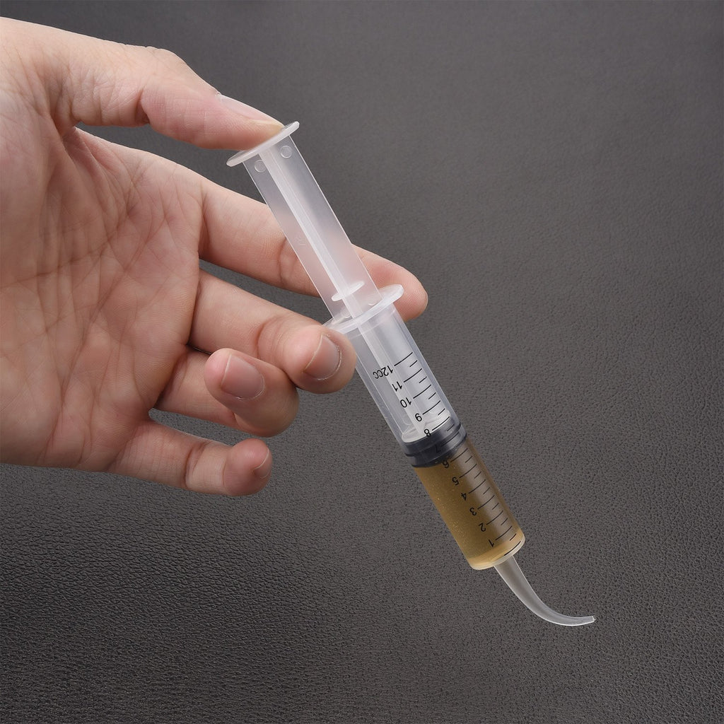 8 Pcs Syringe Dental Irrigation Syringe with Curved Tip