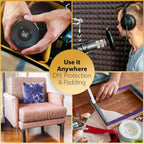 1" Thick x 24" Wide x 96" Long Charcoal High Density Foam, Ideal for Foam Padding, Seat Replacement, Chair Cushion