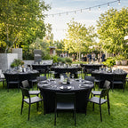 Fitted Round Table Covers 5ft-Spandex Elastic Stretch Black Table Cloths
