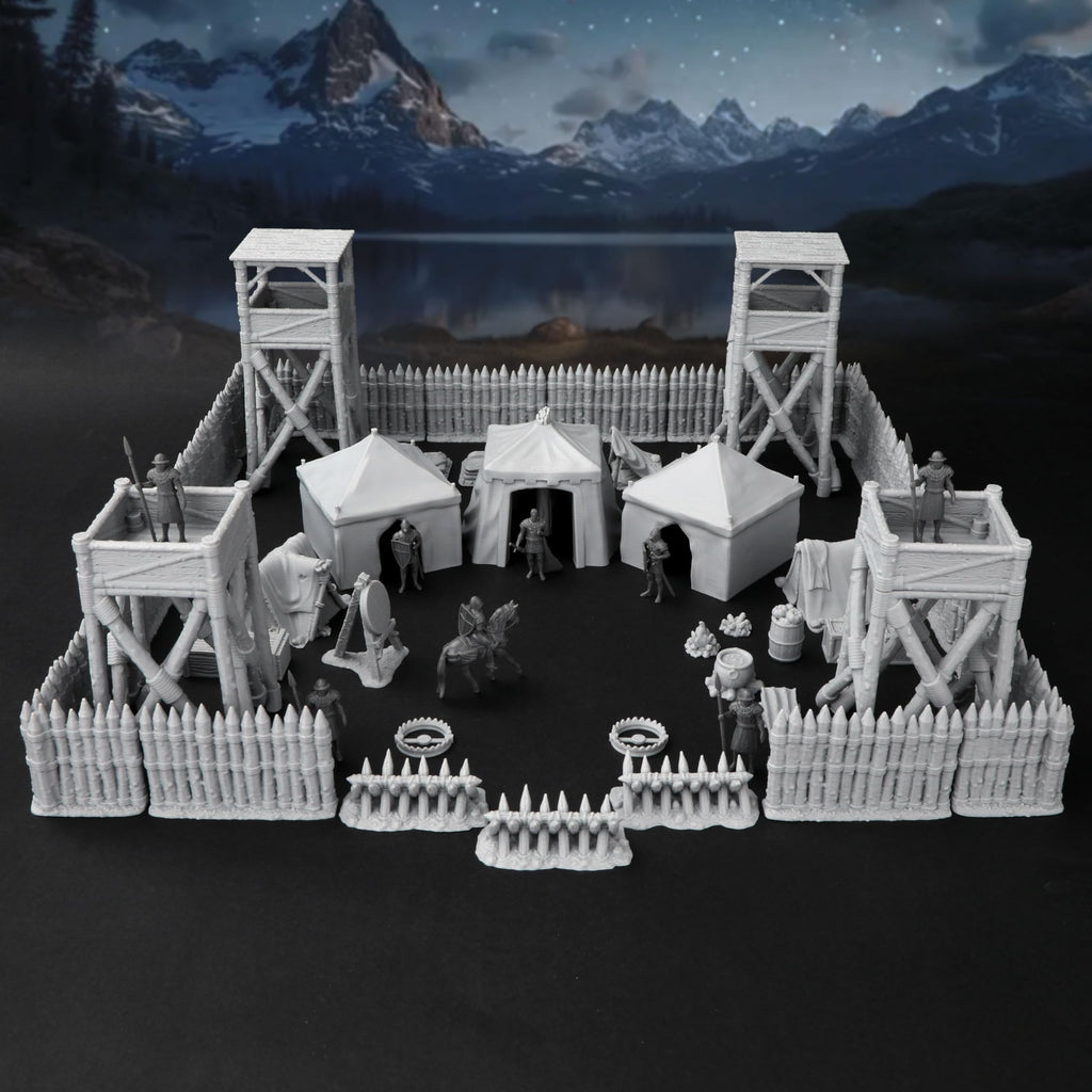 Medieval Military Camp RPG Terrain Set Map Building