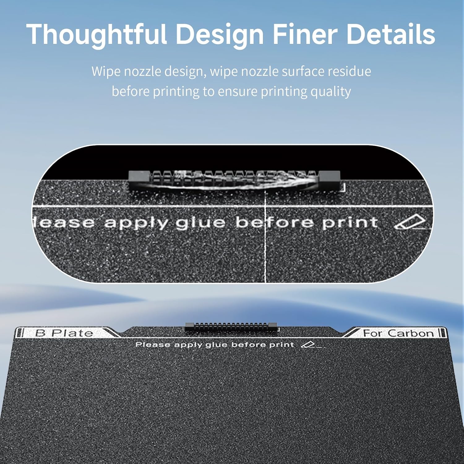 Official Creality K1C Build Plate 235x235mm Textured PEI Sheet with Nozzle Cleaner Flexible Spring Steel Magnetic