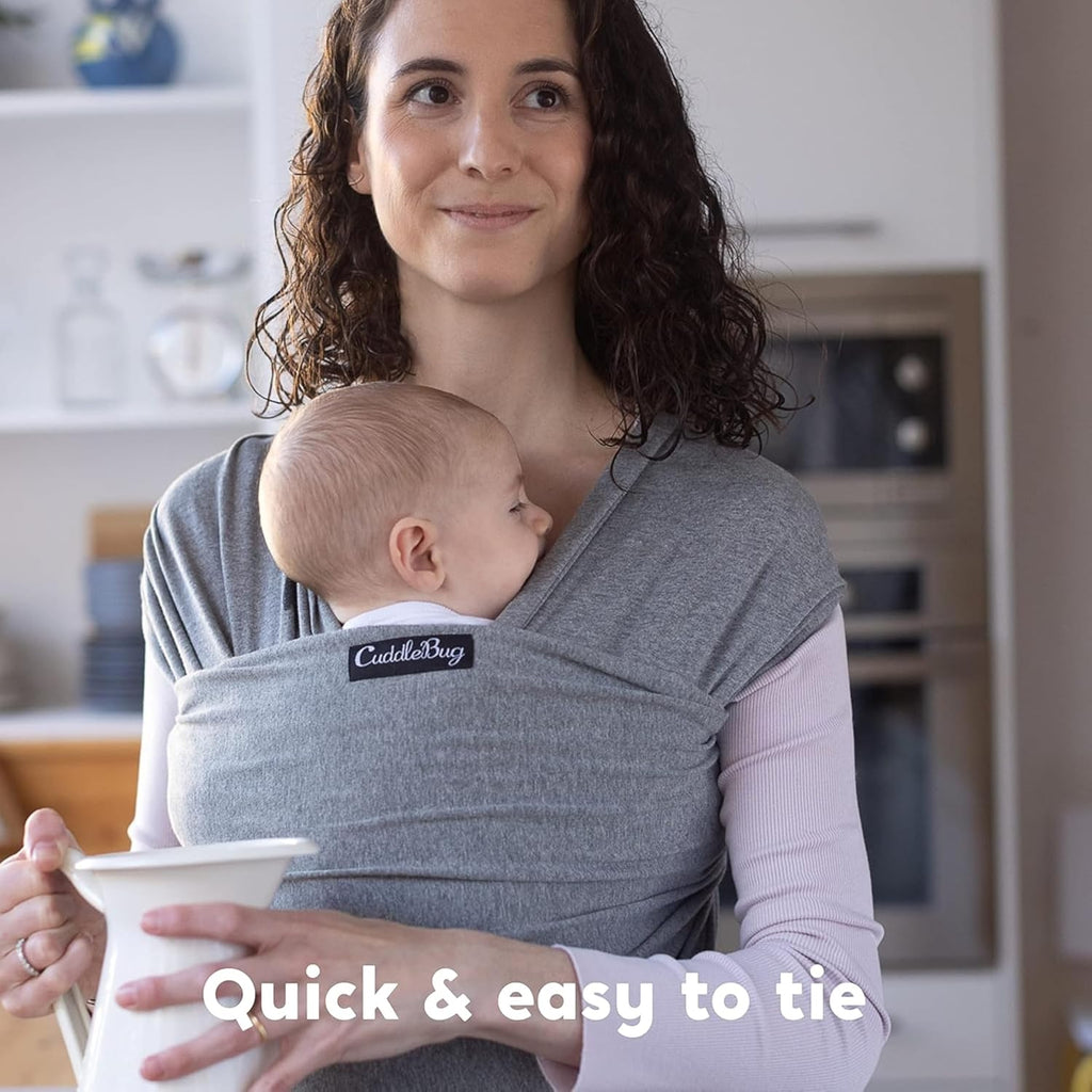 Baby Wrap Carrier, Soft Stretchy Newborn Sling, 7-35 lbs, Mint | Breathable Fabric, Hands-Free Baby Wearing Wrap