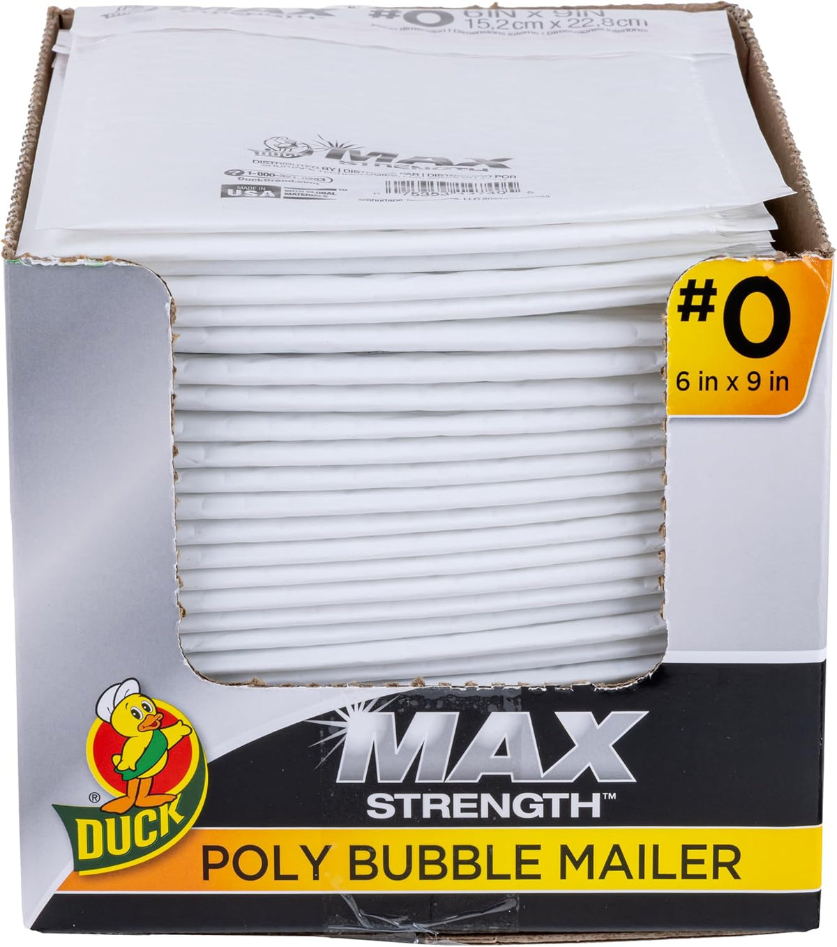 Brand #0 Poly Bubble Mailers, White, 10.5 inch x 15 inch, 25 Pack