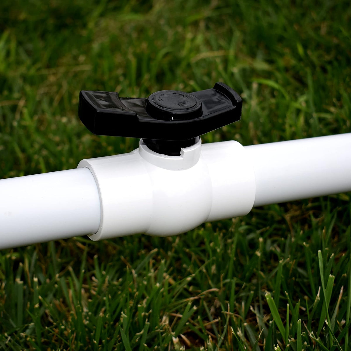 1-1/2" PVC Ball Valve, Shut-Off Valve with Upgraded Ergonomic Handle