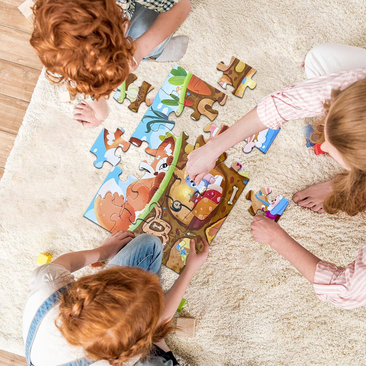 Jumbo Floor Puzzle for Kids, Large Jigsaw Puzzles 24 Piece for Kids Ages 3-5,Preschool Learning & Education Toys
