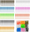 Soft Fishing Lures for Trout Crappie Walleye & bass | Soft Plastic Paddle Tail Swimbaits, Lifelike vibrating swim