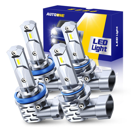 H11/H9/H8 9005/HB3 LED Bulbs Combo 110000LM 6000K No Error