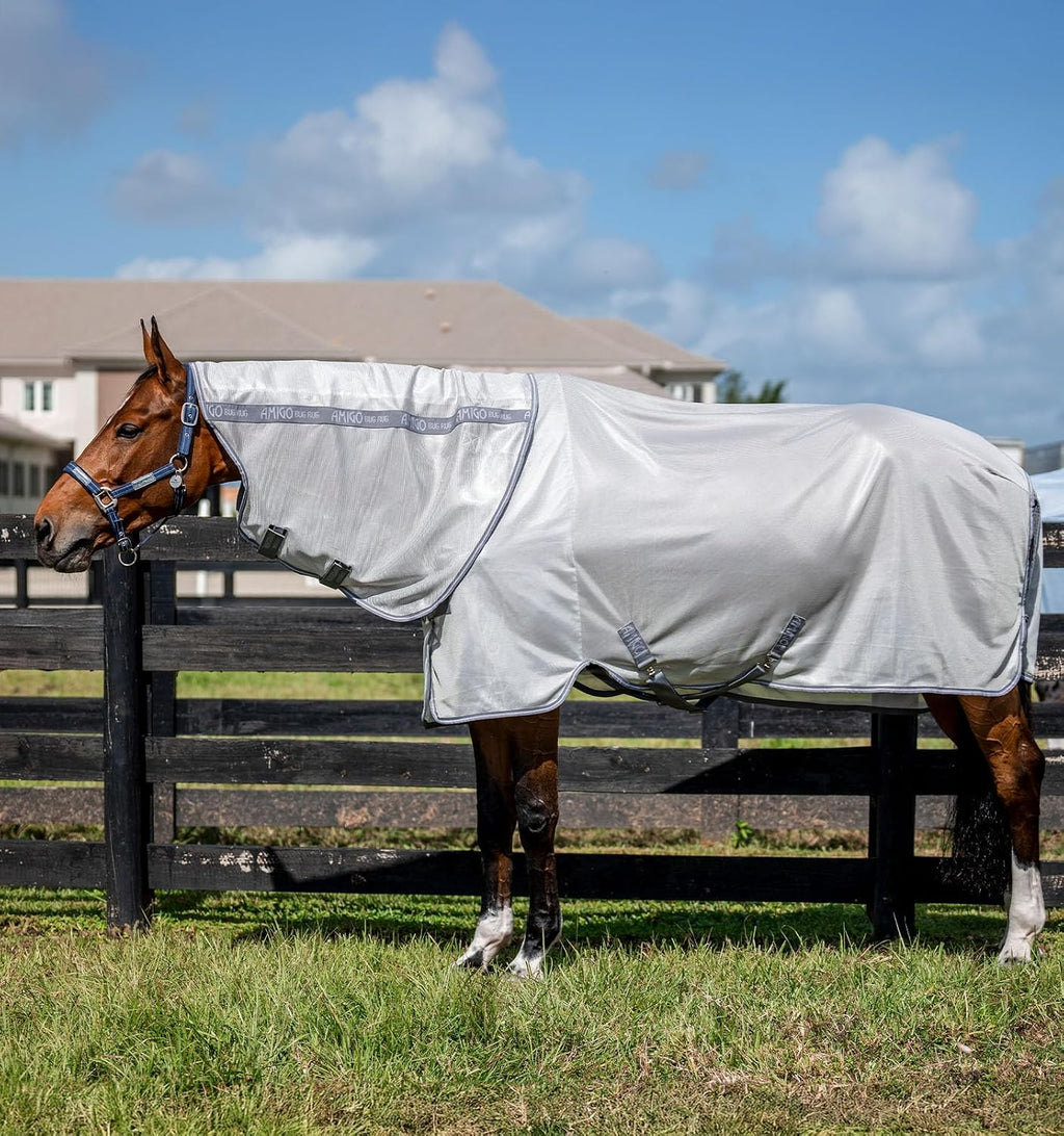 Amigo Bug Rug Plus Fly Sheet - Silver/Titanium Grey & Silver, 81