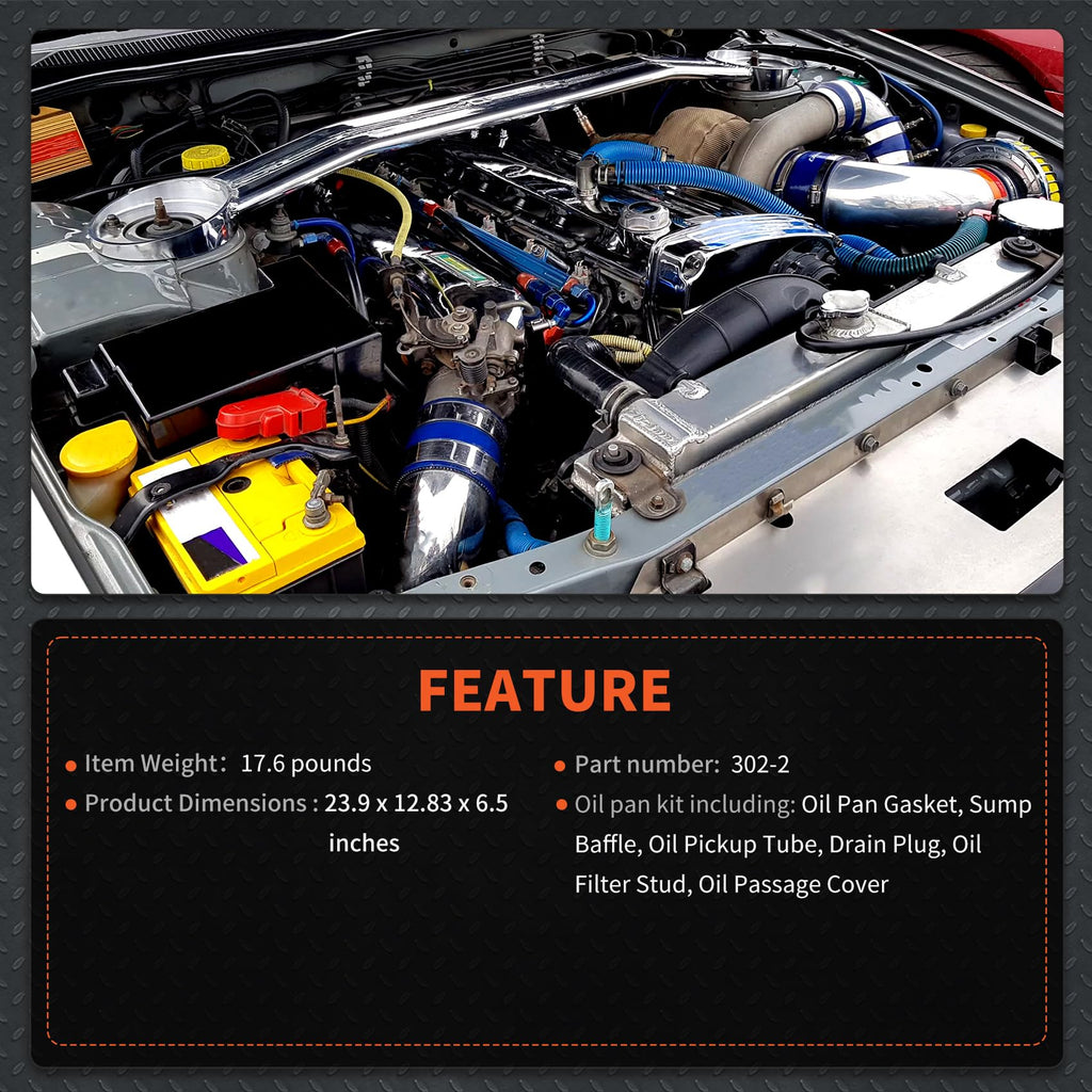 labwork 302-2 LS Oil Pan Retro Replacement for Camaro LS1 LS2 LS3