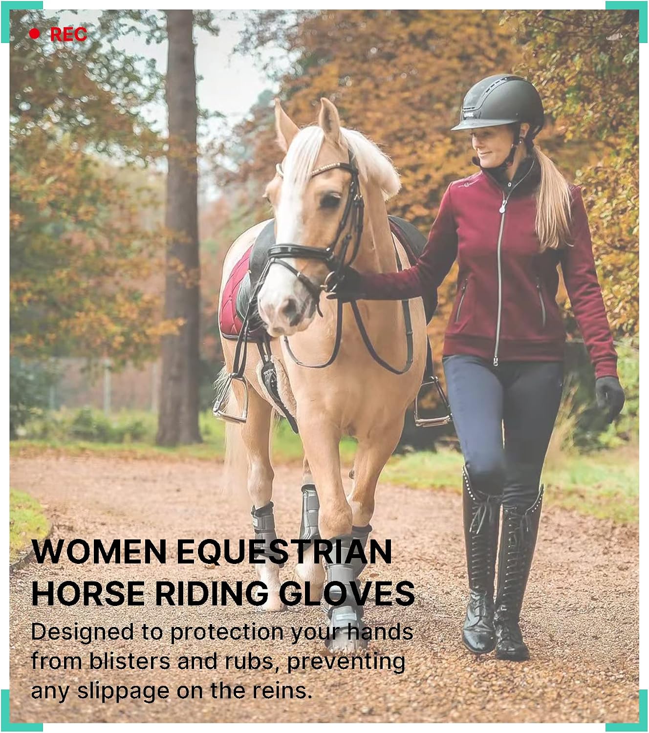 Women Horse Riding Gloves Winter Equestrian Horseback Gloves