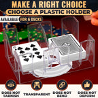 6 Deck Card Holders for Playing Cards, Canasta Card Holder, 7.2 in