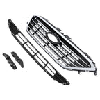 ALMULOO 4Pcs Upper&Lower Grill&Bumper Bracket Compatible with 15-17 Sonata