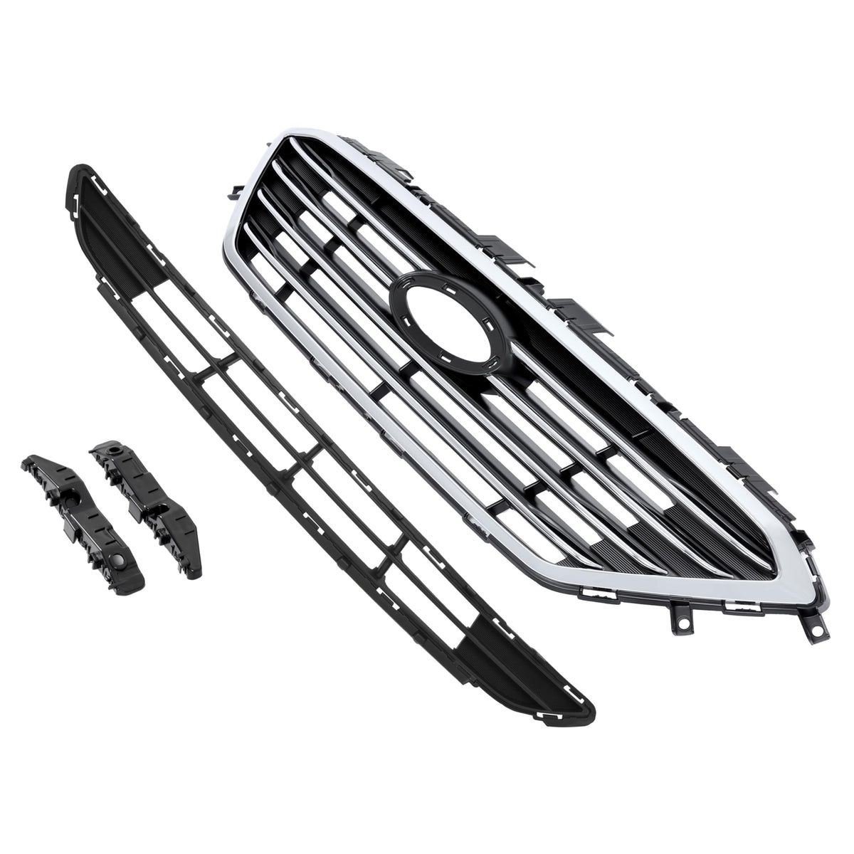 ALMULOO 4Pcs Upper&Lower Grill&Bumper Bracket Compatible with 15-17 Sonata