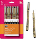 Pigma Micron Fineliner Pens - Archival Black Ink Pens - Pens for Writing, Drawing, or Journaling - Assorted Point