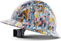 LANON Full Brim FRP Hard Hat, Class C, Premium Multicolor Design | FRP Shell with 4-Point Adjustable Ratchet