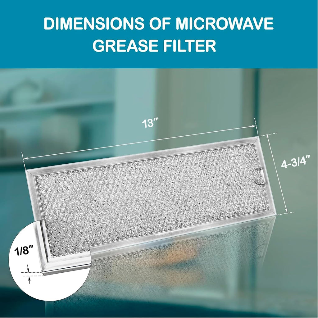 Omaeon WB06X10288 Grease Filter Replacement for GE Microwave, 2-Pack