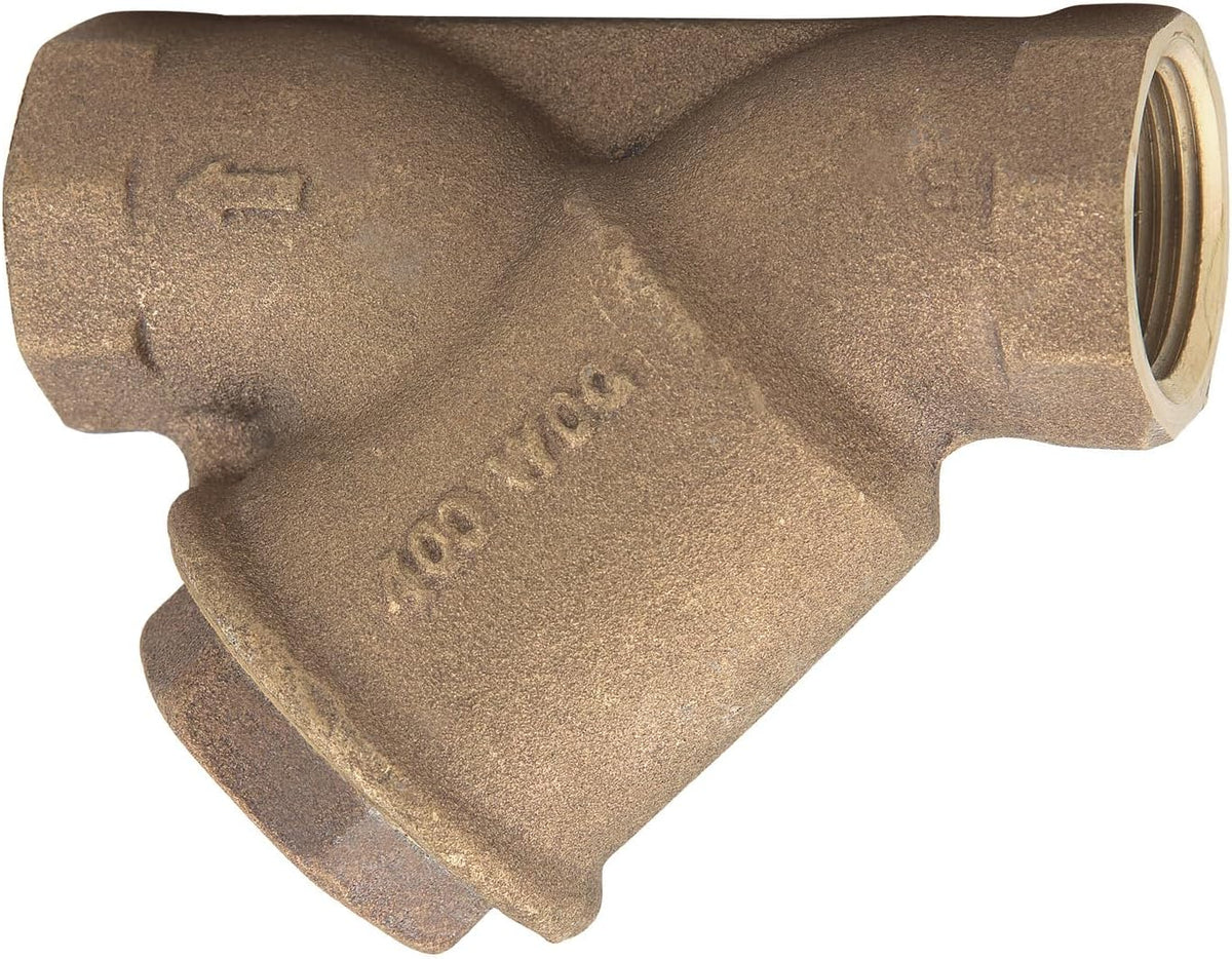 Watts Bronze Lead-Free Wye Pattern Strainer Threaded 3/4" 100 Mesh NPT